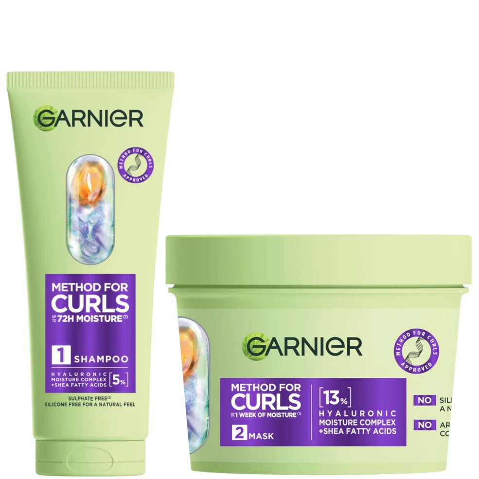 Garnier Method For Curls Shampoo & Mask Set Image 1