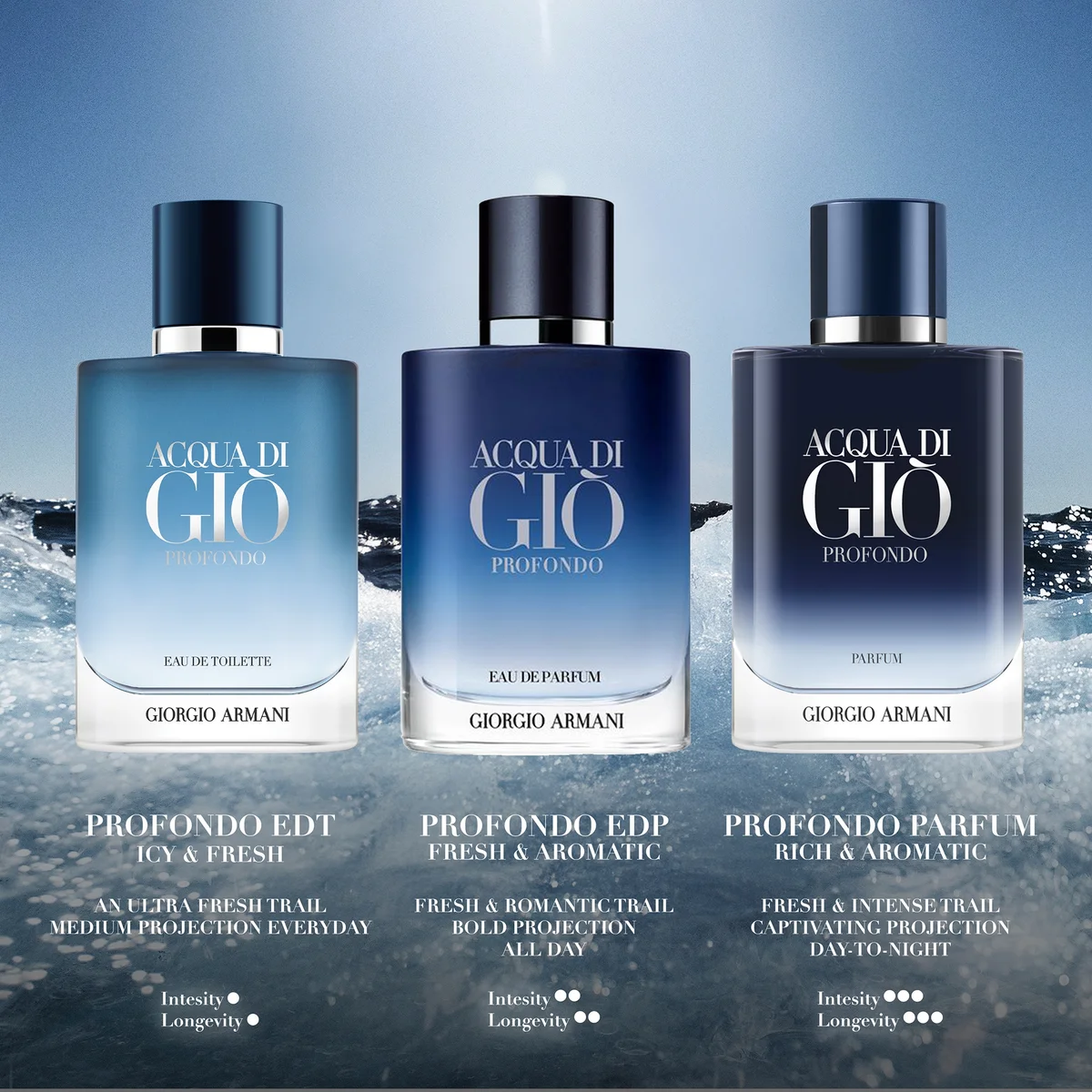 Armani Acqua Di Gio Profondo Eau de Toilette 100ml LOOKFANTASTIC
