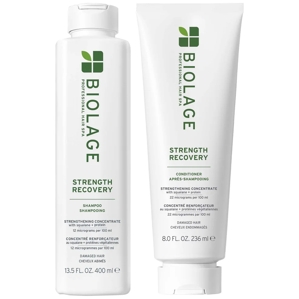 Biolage Strength Recovery Shampoo 400ml and Conditioner 236ml Duo Image 1
