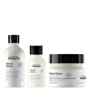 L’Oréal Professionnel Metal Detox Shampoo & Hair Mask with Mini Shampoo, Prevent Breakage & Colour Fade from Hard Water - undefined undefined