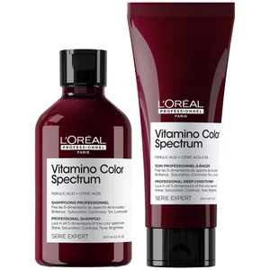 L'Oréal Professionnel Vitamino Color Spectrum Shampoo 300ml and Conditioner 200ml for Coloured Hair Duo - undefined undefined