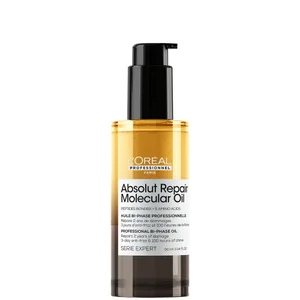 L'Oréal Professionnel Absolut Repair Molecular Bi-Phase Oil for Damaged Hair 90ml, 2x Benefit: High Shine & Repair - Size 90ml
