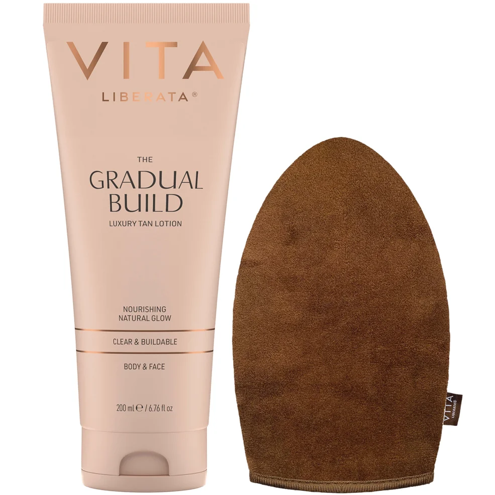Vita Liberata Gradual Tanning Lotion & Luxury Velvet Tanning Mitt - Untinted Image 1