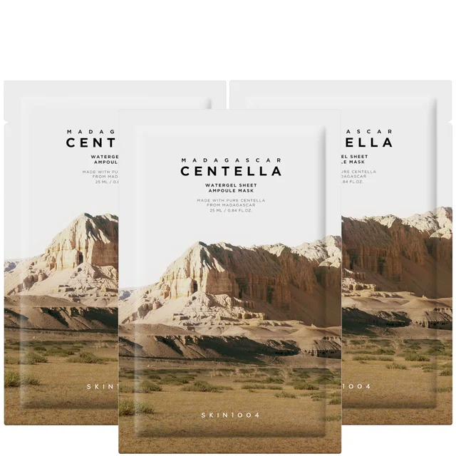 SKIN1004 Madagascar Centella Watergel Sheet Ampoule Mask Trio