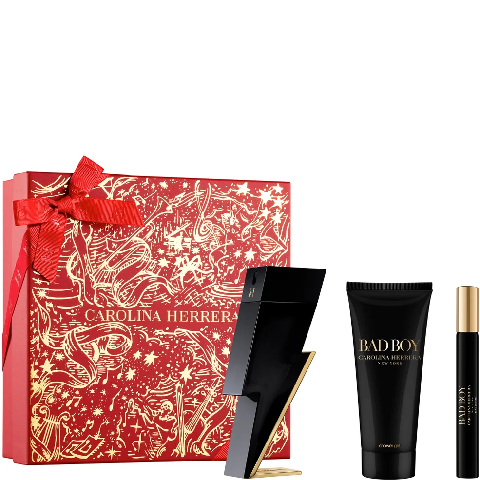 Carolina Herrera Bad Boy Eau de Toilette 100ml + Shower Gel 100ml + Eau de Toilette 10ml Image 1