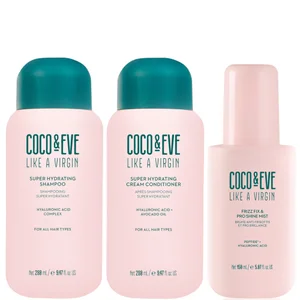 Coco & Eve Like A Virgin Shampoo & Conditioner and Frizz-Fix and Pro Shine Mist Bundle - undefined undefined