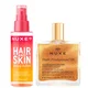 NUXE Huile Prodigieuse Shimmering Multi-Purpose Dry Oil 50ml & 'Happy In Pink' Hair & Body Fragrance Mist 100ml Bundle