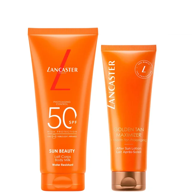 Lancaster Tan Maximiser & Beauty Body Milk SPF50 Duo Bundle