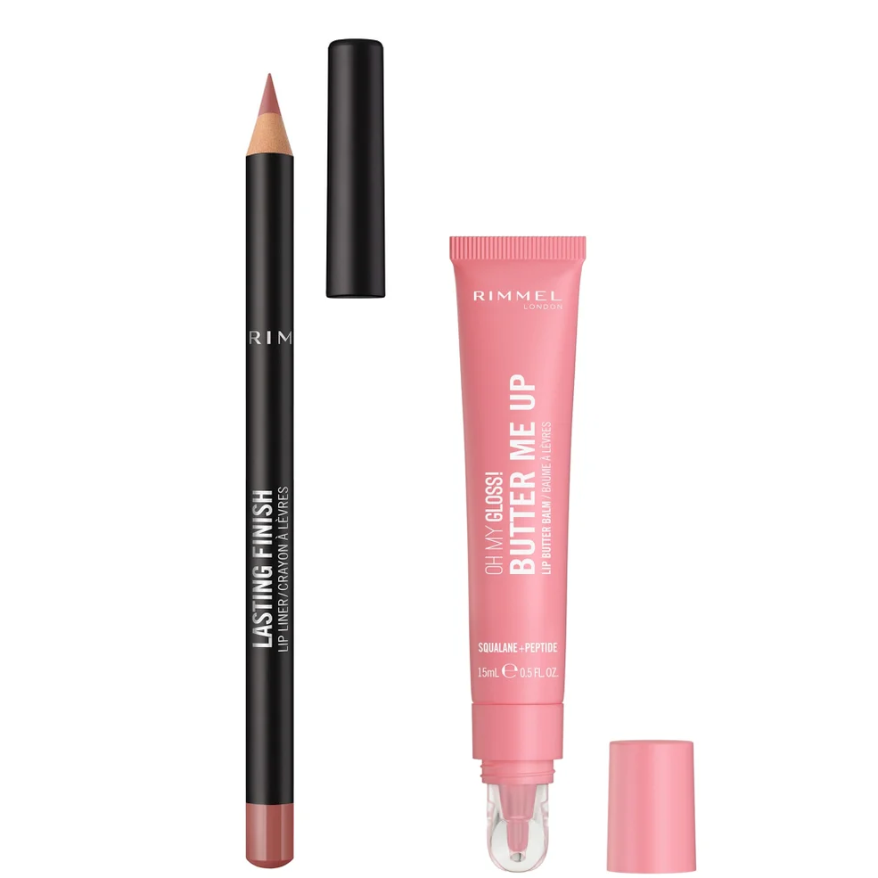 Rimmel Butter Me Up & Lasting Finish Lip Bundle (Various Shades) Image 1