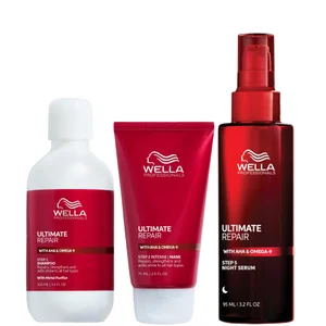 Wella Professionals Ultimate Repair Night Serum 95ml, Shampoo 100ml & Mask 75ml - undefined undefined
