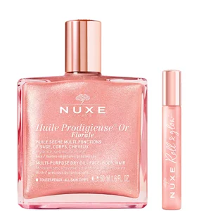 NUXE Huile Prodigieuse Shimmering Florale Multi Purpose Dry Oil 50ml & Roll On - undefined undefined
