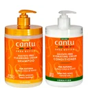 Cantu Shea Butter for Natural Hair Cleansing Cream Shampoo & Hydrating Cream Conditioner Salon Size Duo