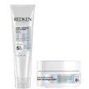 Redken Acidic Bonding Concentrate Leave In Treatment 150ml & Redken Acidic Bonding Concentrate Hair Bandage Balm 75ml Bundle