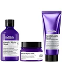 L'Oréal Professionnel Keratin Alpha Sleek Shampoo, Hair Mask & Smooth Transformer Bundle - Antifrizz