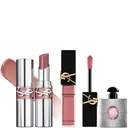 Yves Saint Laurent Loveshine Lipstick , Make Me Blush Blush and Black Opium Glitter Bundle