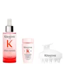 Kérastase Genesis Serum Anti-Chute Fortifiant Serum 90ml with Mini Deluxe Genesis Shampoo 30ml & Scalp Brush