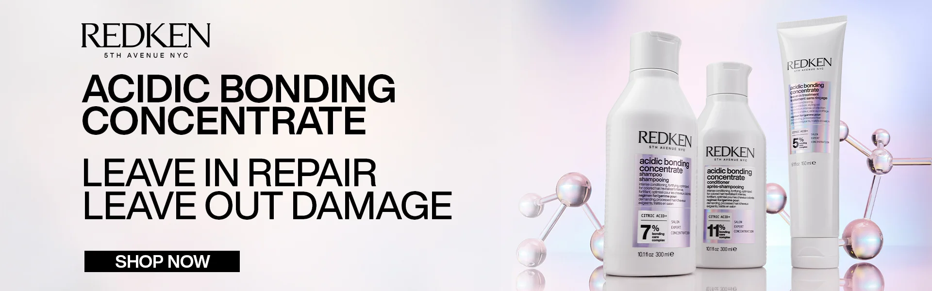 Redken Acidic Bonding Concentrate Range