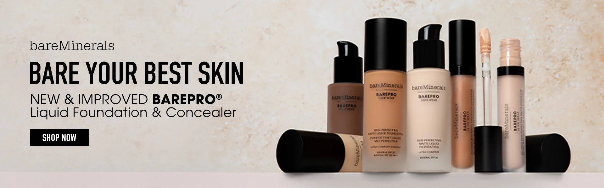 BAREMINERALS BARE PRO FOUNDATION AND CONCEALER