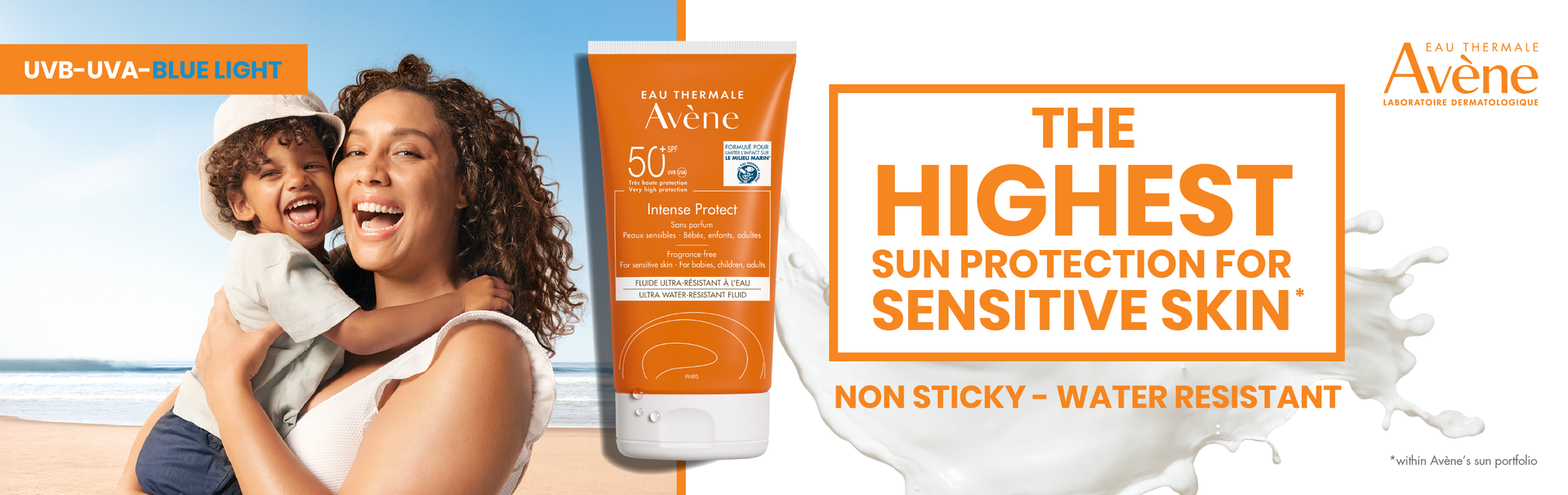 Avene brand room - hero banner - SPF