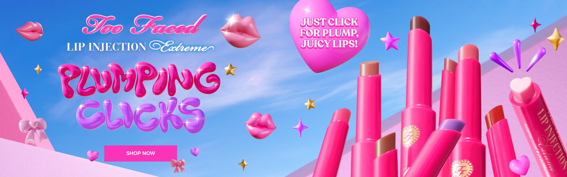 too faced hero banner brand room lip plumper