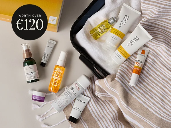 🎉 Treat yourself with LookFantastic's limited edition summer set! 💫 Dive into 10 travel-ready minis from top brands like Sol de Janeiro and La Roche-Posay, all for over €120 value! 🌟 Perfect for those dreamy getaways. ✈️✨ #BeautyEssentials #SummerVibes #TreatYourself