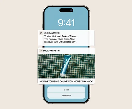 LOOKFANTASTIC App - Turn on Push Notifications