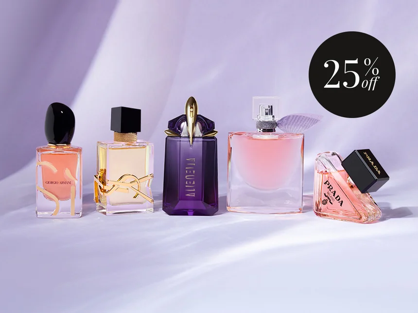 🎉✨ Explore the iconic scents at LookFantastic with a fabulous 25% off! Discover unforgettable perfumes from YSL, Armani, Lancôme, Prada, and Valentino. Treat yourself or a loved one today! 💖🌟 #FragranceFaves #IconicScents #BeautyDeals
